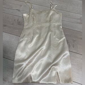 Ivory Satin Dress